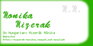 monika mizerak business card