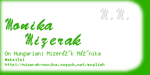 monika mizerak business card